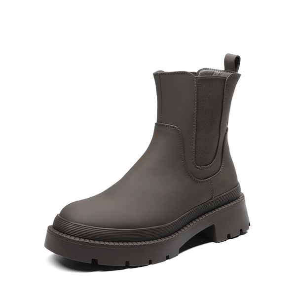 Chelsea Platform Booties - DARK GREEN -  0
